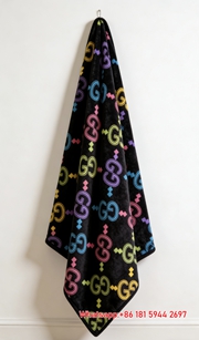 Neon Rainbow GG Monogram Flannel Fleece Blanket – Wall Hanging Decor Gucci throw blanket IMG_2558